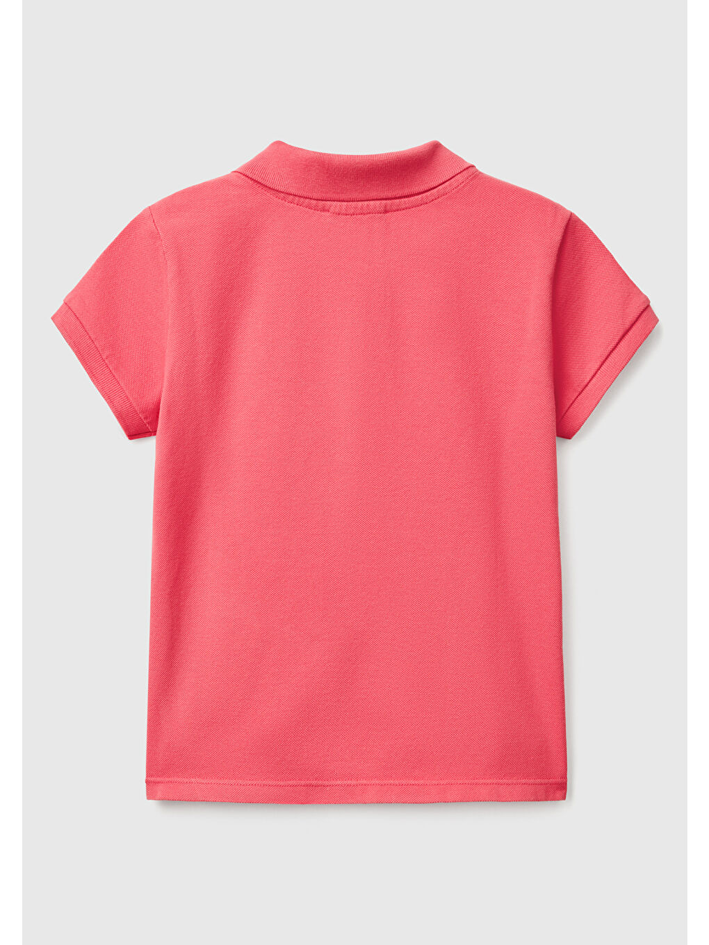 Kız Çocuk Fuşya Logolu Pike Polo Tişört-1