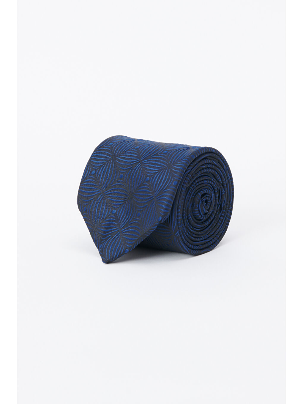 Erkek Antrasit-Lacivert Desenli Kravat