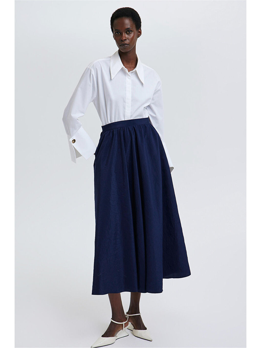 Lacivert Kupra Etek-1