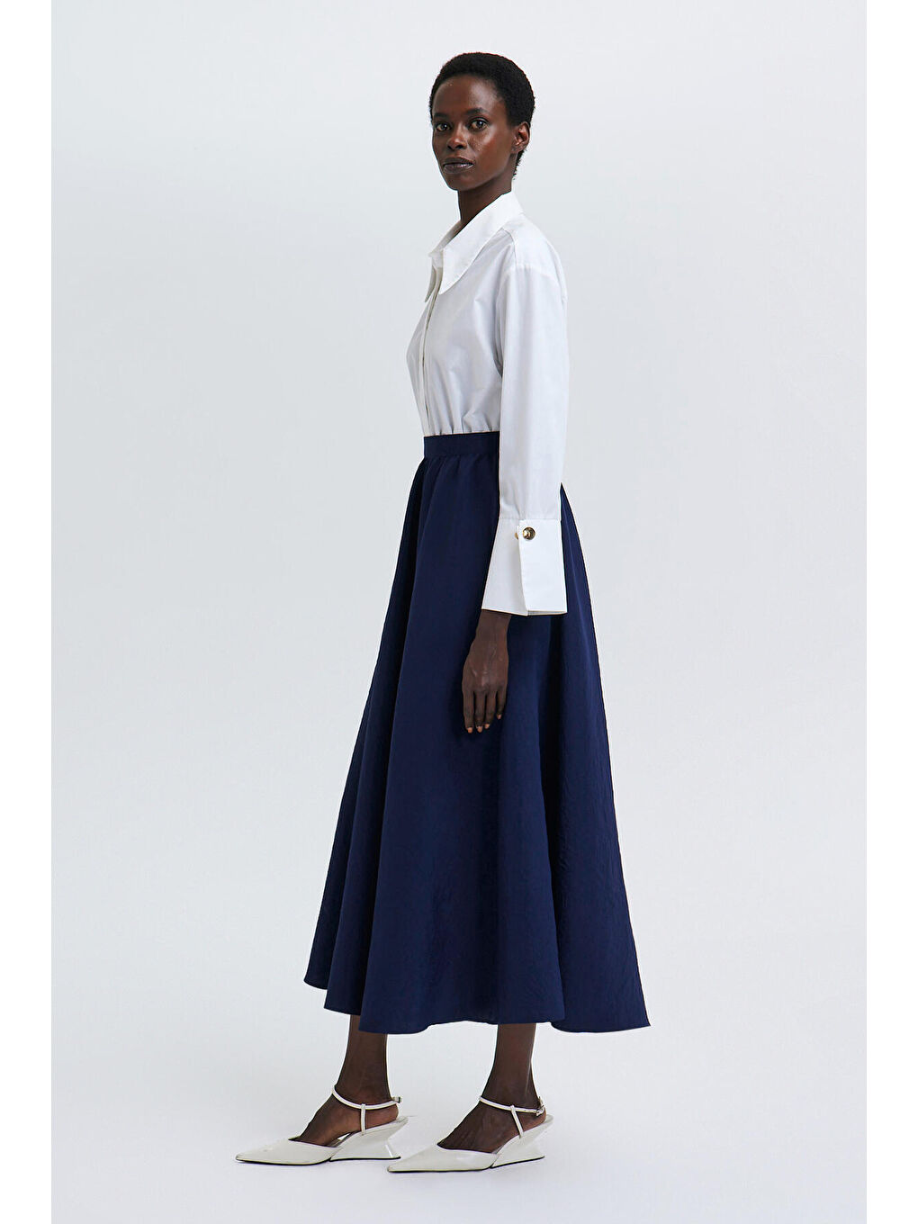 Lacivert Kupra Etek-3