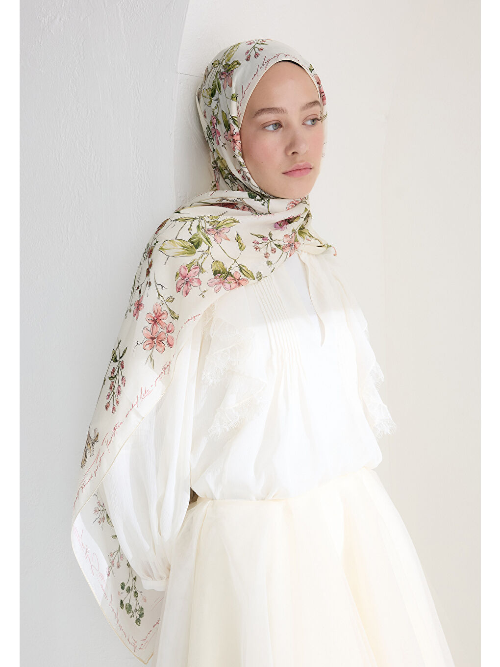 Garden Joy Floş Viskon Şal Soft Pembe-1