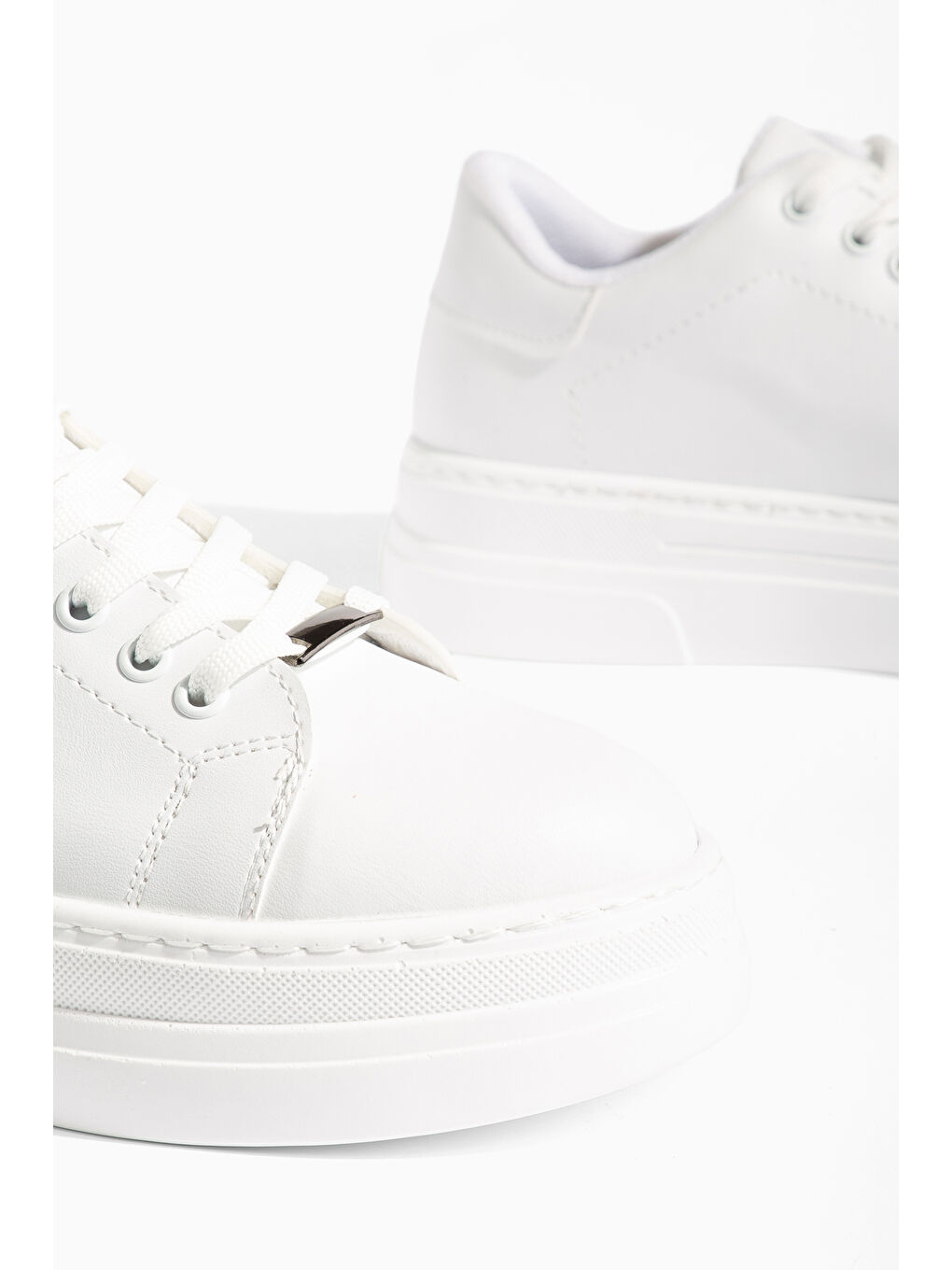 Beyaz D0718 Günlük Ortopedik Kadın Sneaker Spor Ayakkabı-2