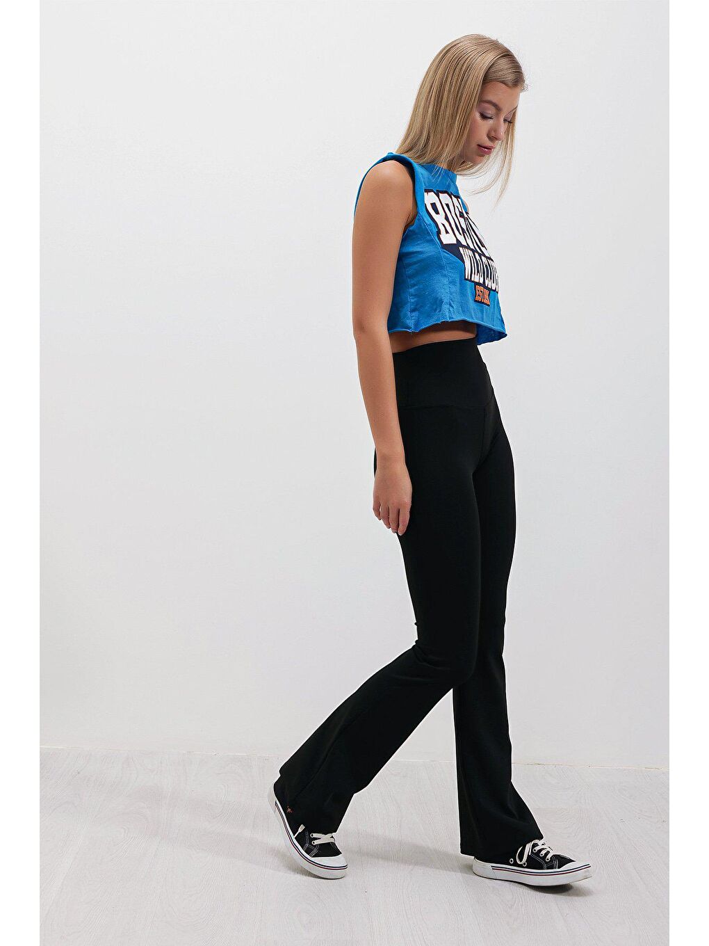 Siyah Oysho Geniş Kemer İspanyol TAYT-2