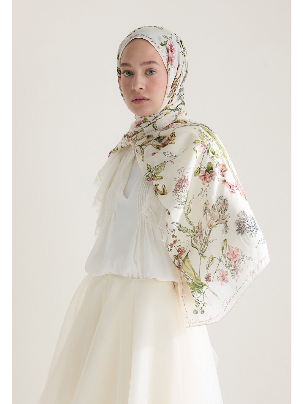 Garden Joy Floş Viskon Şal Soft Pembe-2