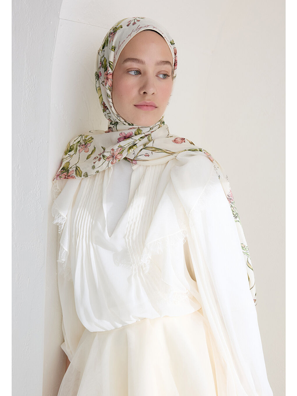 Garden Joy Floş Viskon Şal Soft Pembe-3