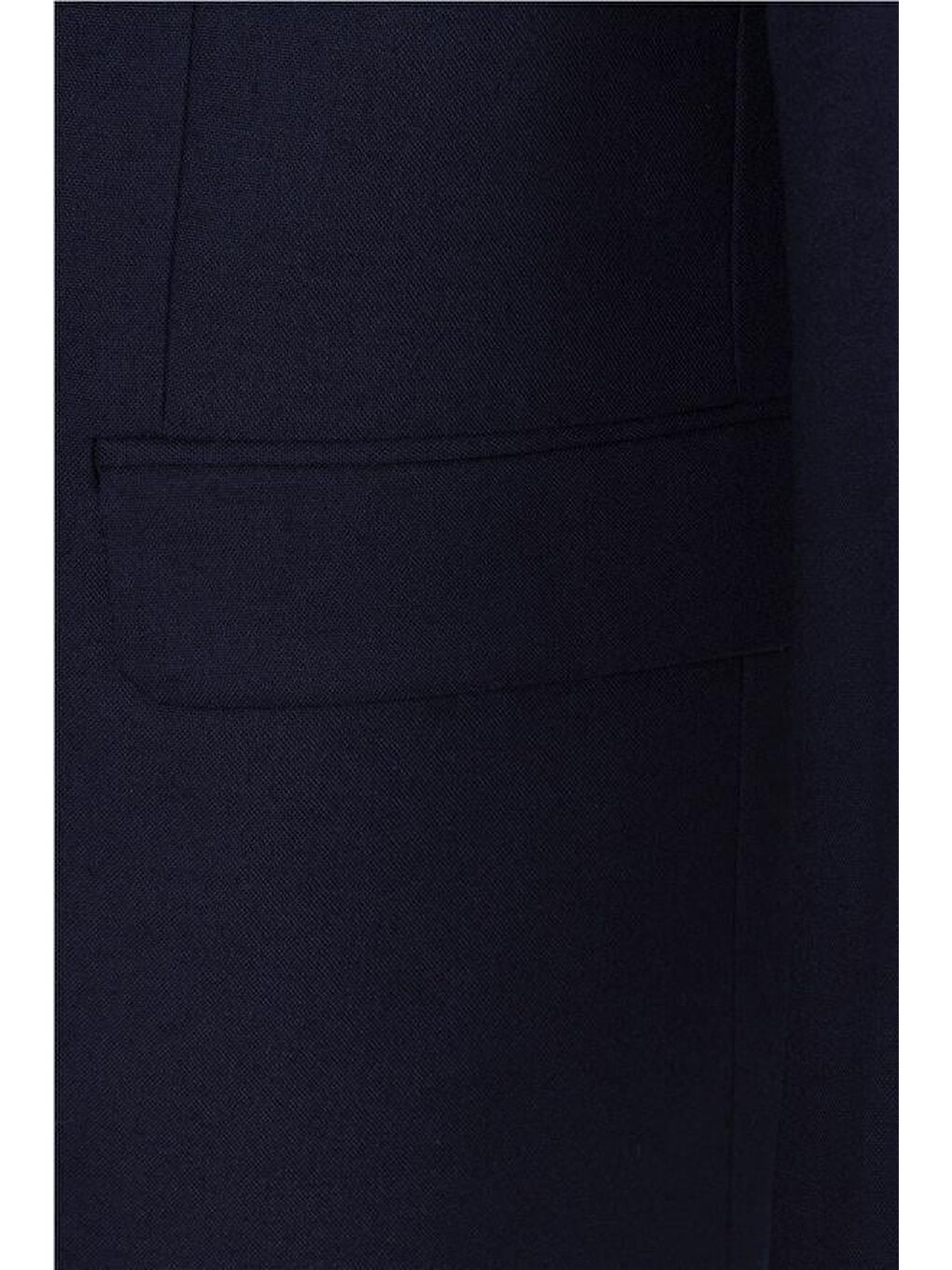 Lacivert Regular Düz Mono Yaka 4 Drop Takım Elbise-3