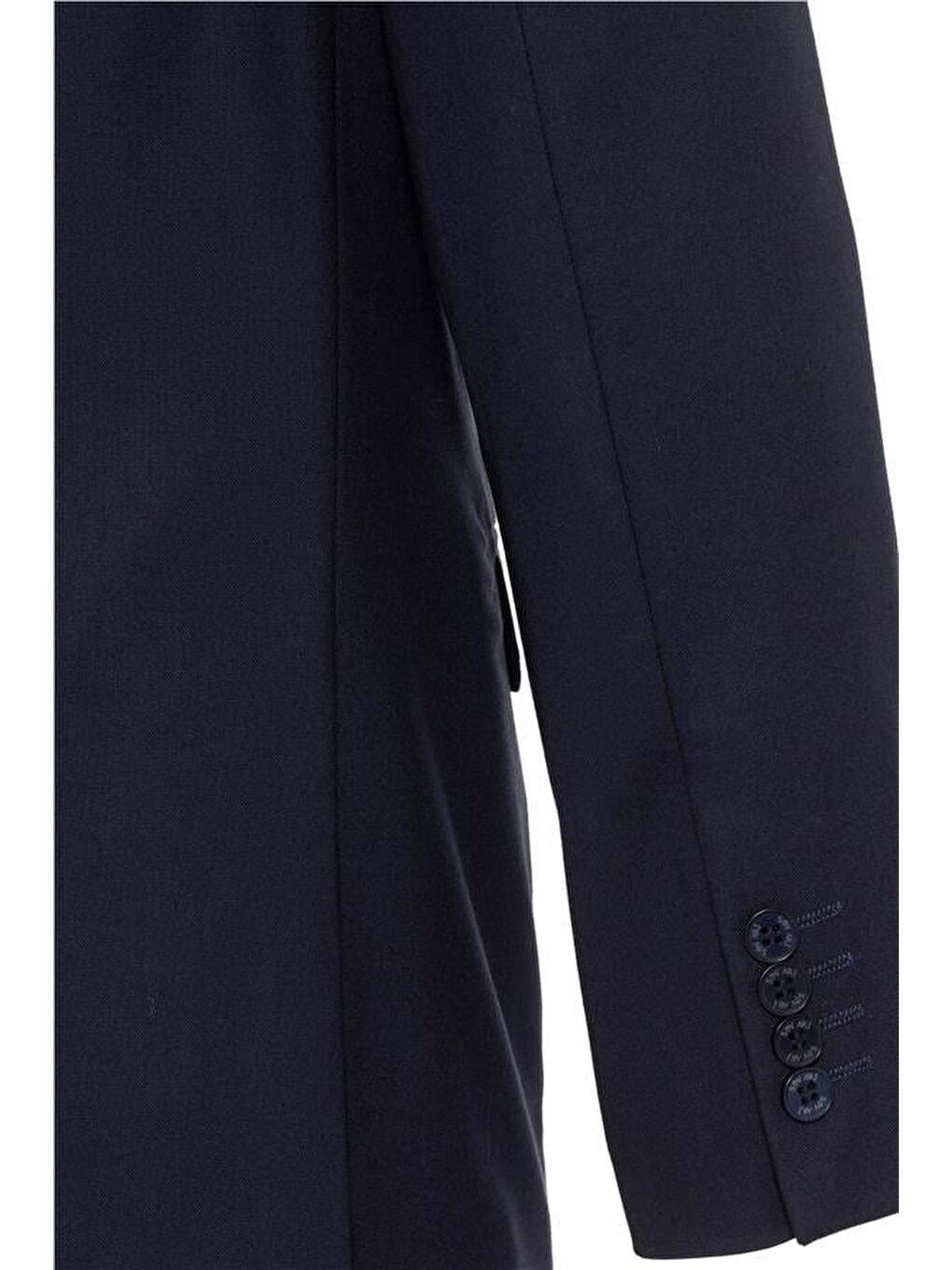 Lacivert Regular Düz Mono Yaka 4 Drop Takım Elbise-4