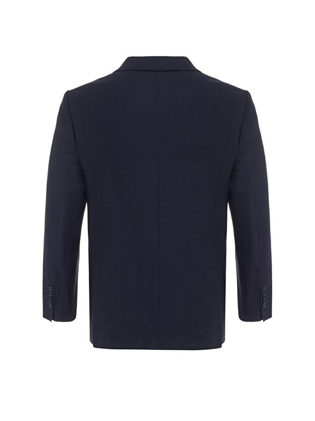 Lacivert Regular Düz Mono Yaka 4 Drop Takım Elbise-5