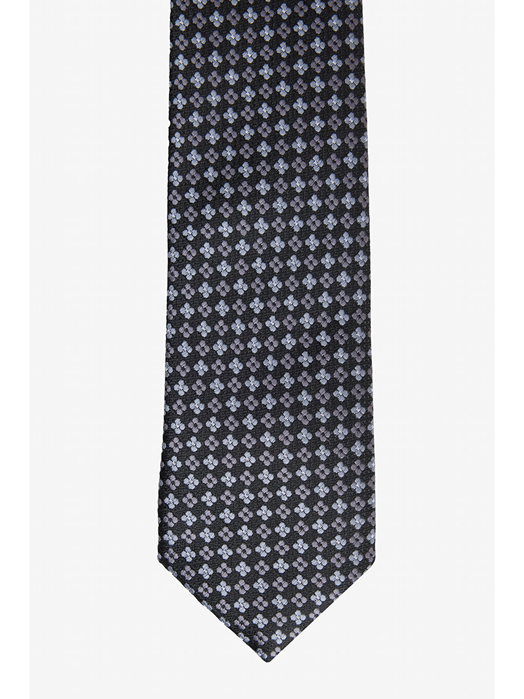 Erkek Siyah-Gri Desenli Kravat-1