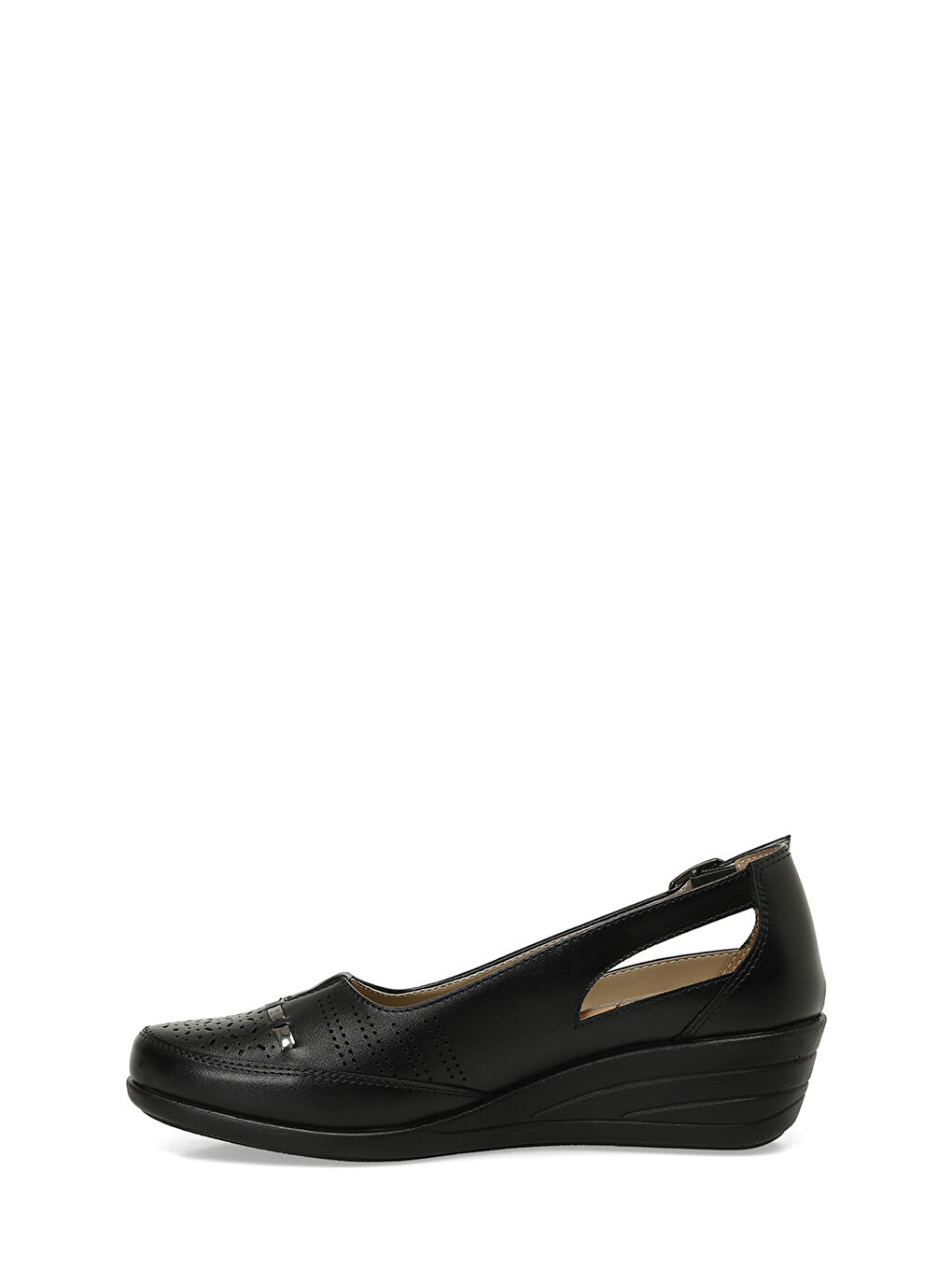 166742.Z5FX Siyah Kadın Dolgu Topuk Ayakkabı-2