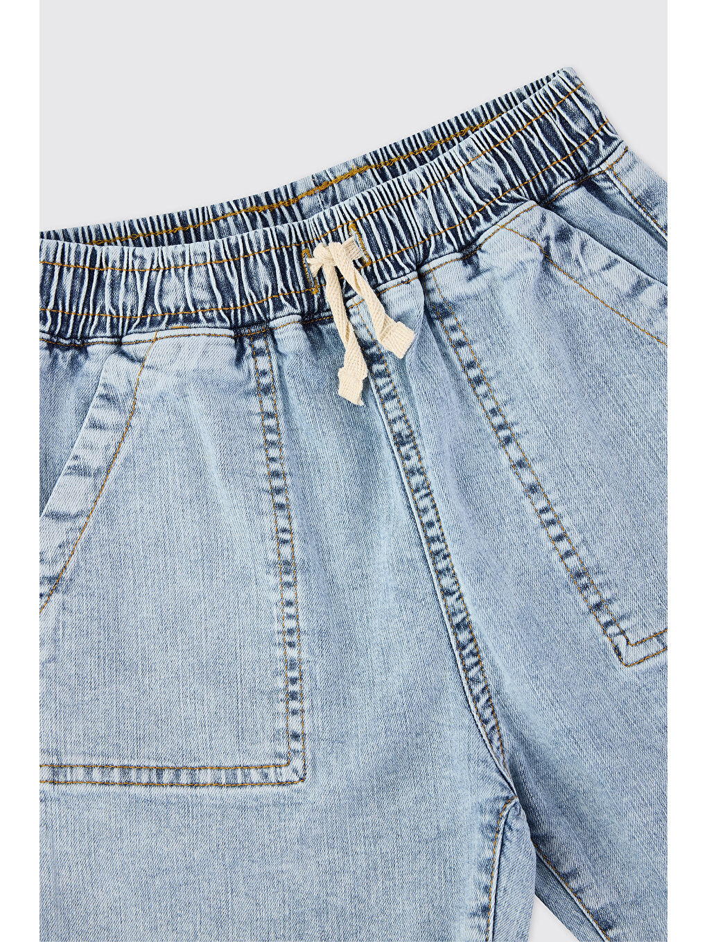 Erkek Çocuk Mavi Jean Şort-2