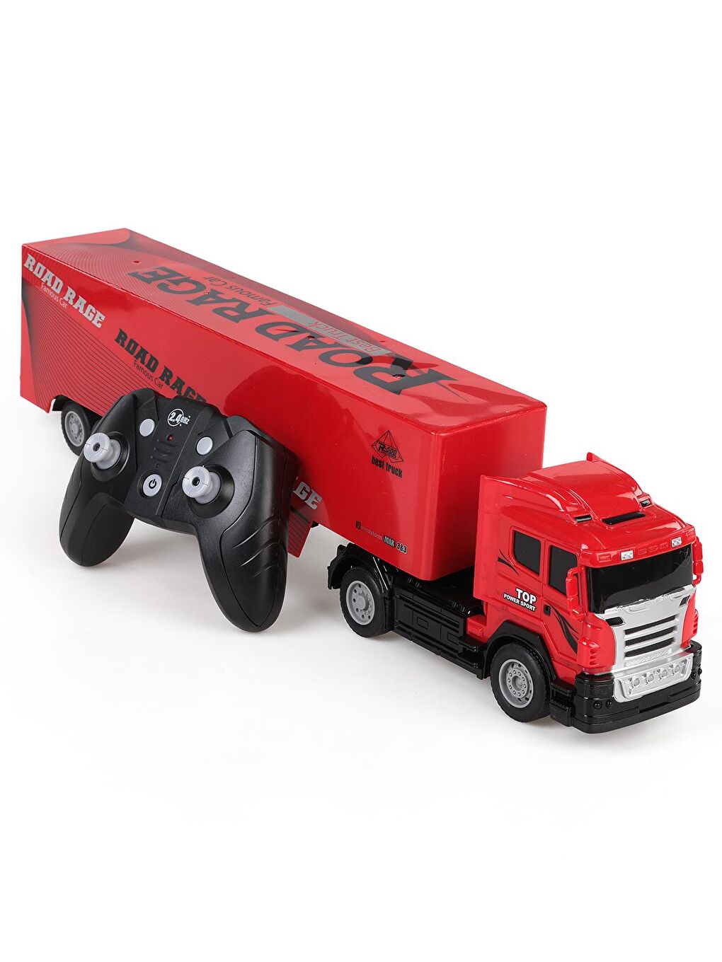 Seher Oyuncak 1:32 Uzaktan Kumandalı Tır Kapalı Dorseli - Kırmızı-2