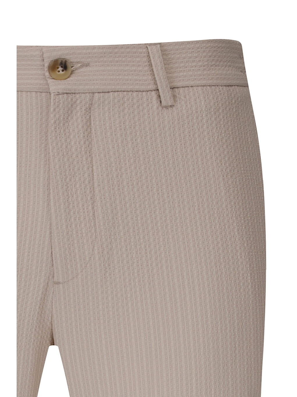 Bej Rahat Kesim Yandan Cepli Jogger Pantolon-1