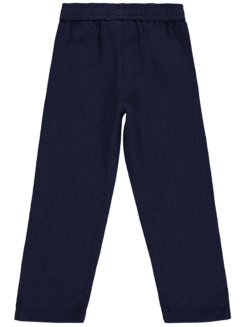 Boys Kendinden Desenli 10-13 Yaş Pantolon - Lacivert-1