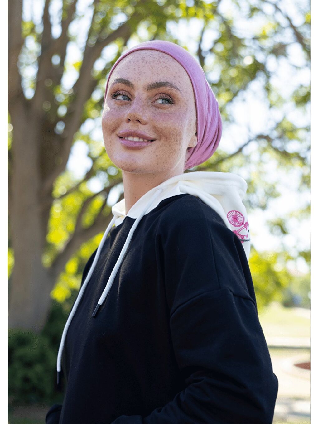 Karışık Sweatshirt Balon Nakışlı-5