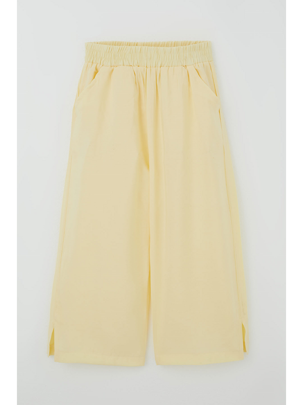 Kız Çocuk Pantolonlu Takım İlham Temalı Fiyonk Baskılı Yırtmaçlı Ekru (8-14 Yaş)-4