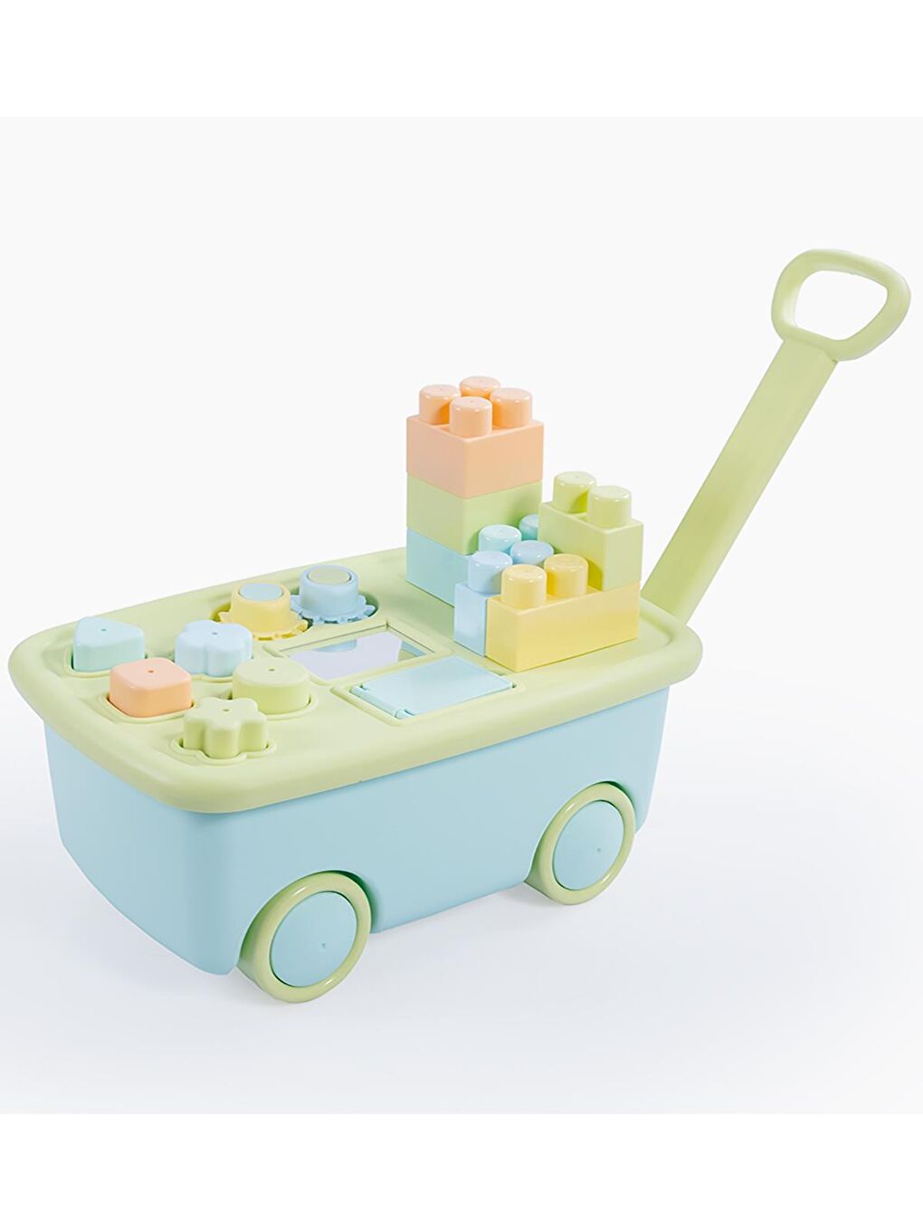 Oyuncak Eğitici İlk Çek Çek Aracım - Yeşil