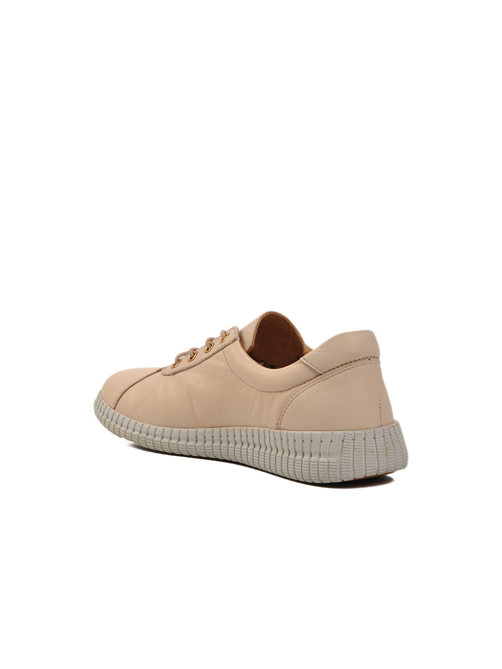 Bej Hakiki Deri Kadın Casual Ayakkabı 2216114Y Z-3