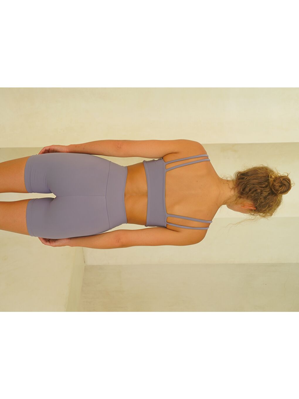 Paria Çapraz Detay Spor Lila Crop-2