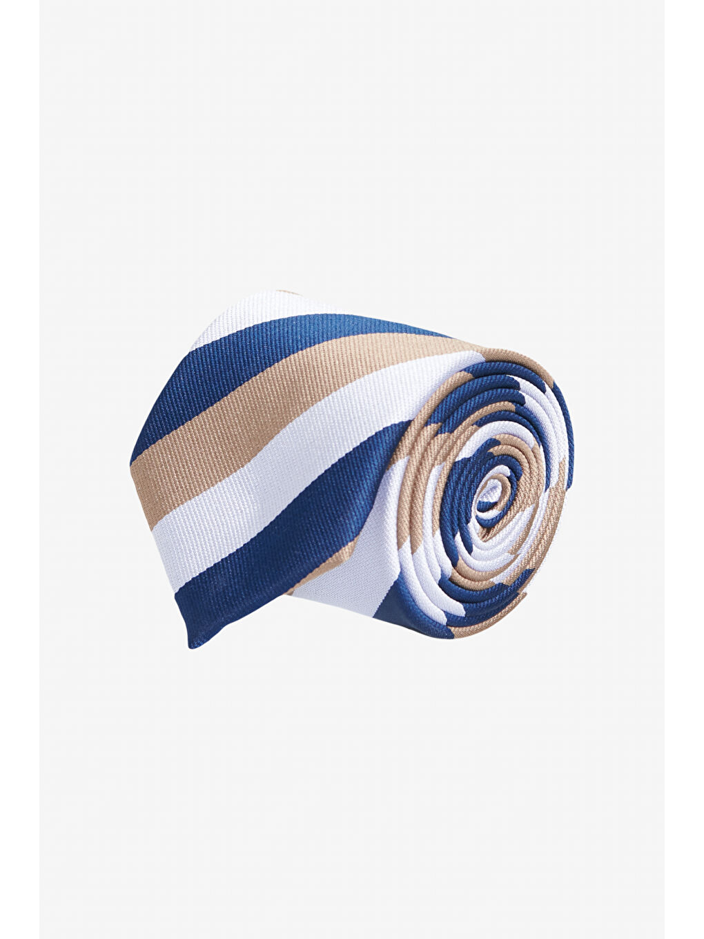 Erkek Lacivert-Kahverengi Desenli Kravat