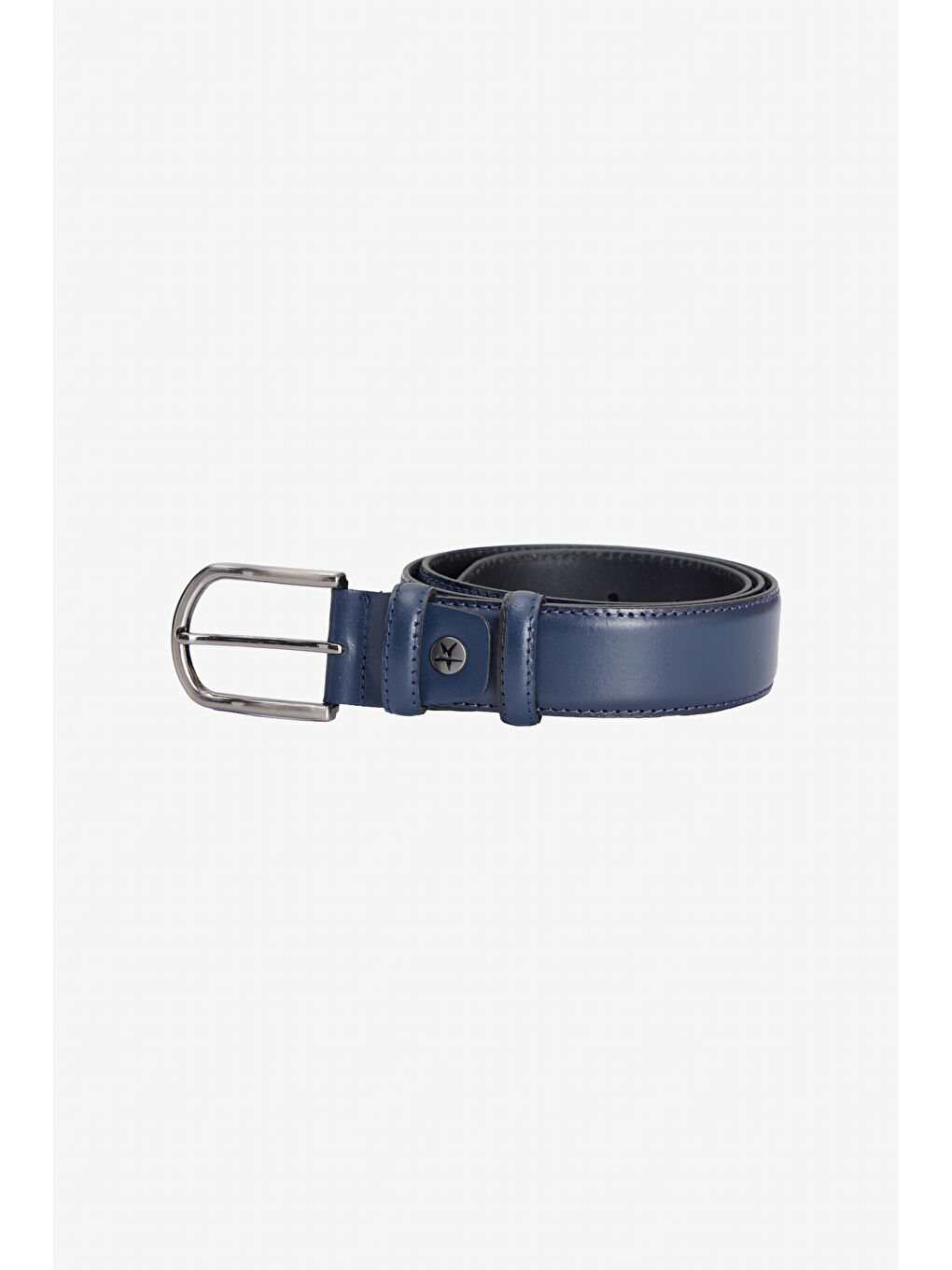 Erkek Lacivert %100 Deri Kemer