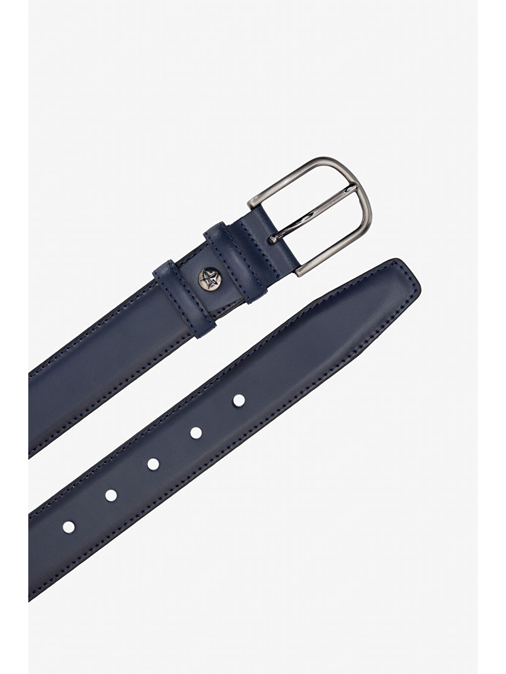 Erkek Lacivert %100 Deri Kemer-1