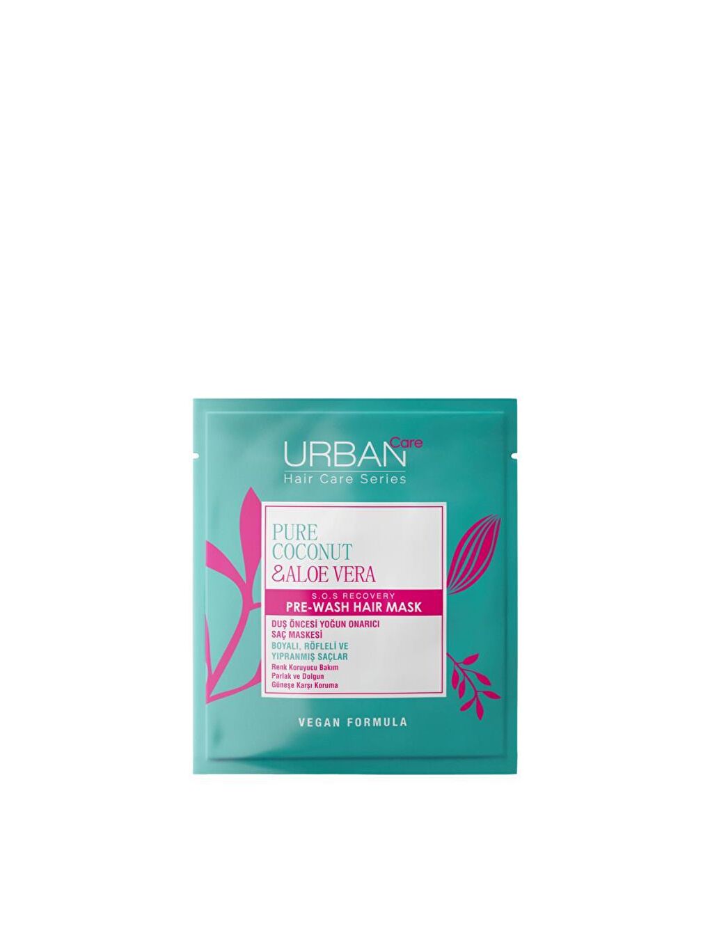 Urban Care Pure Coconut&Aloe Vera Boyalı Saçlara Özel Renk Koruyucu Duş Öncesi Maske-50ML-Vegan - 1