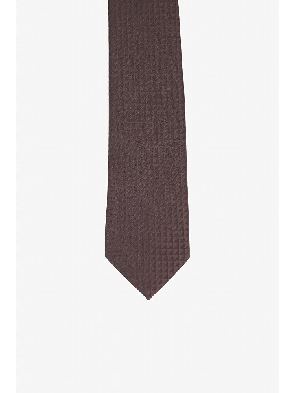 Erkek Kahverengi Desenli Kravat-1