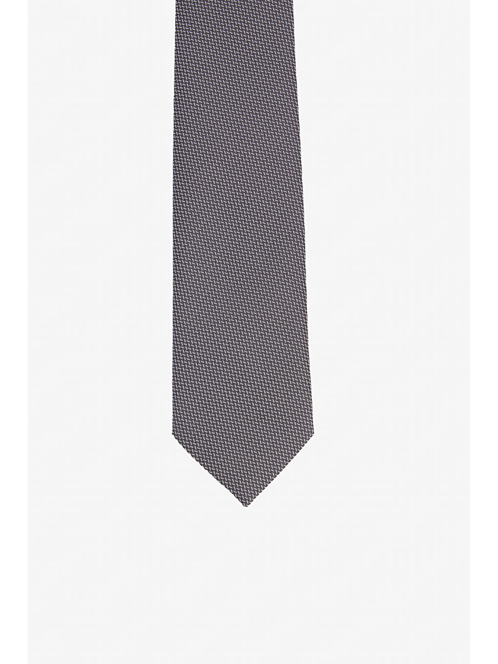 Erkek Antrasit-Gri Desenli Kravat-1