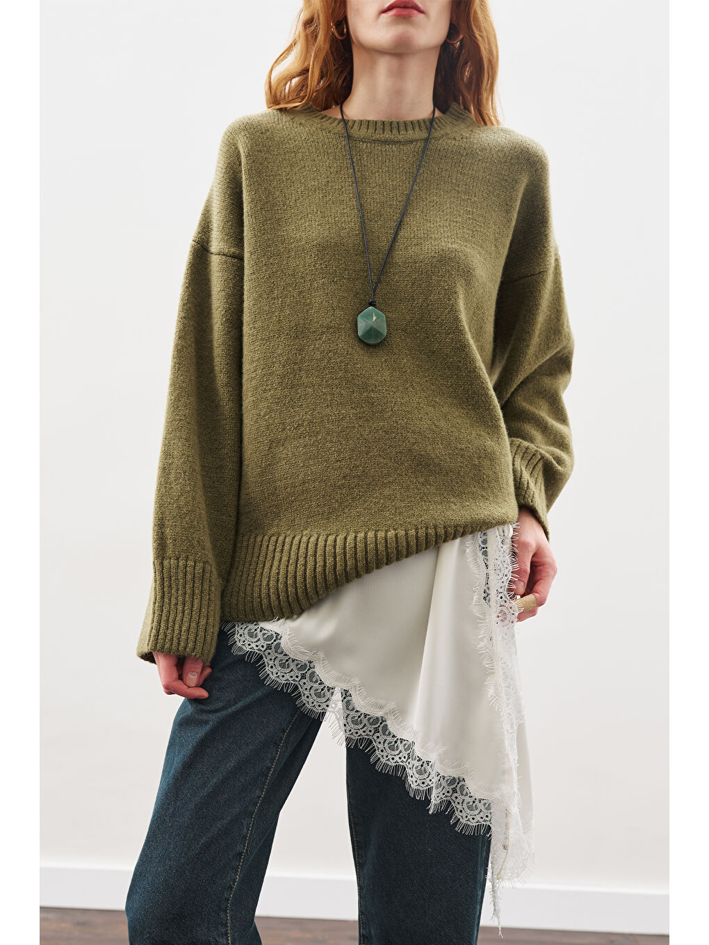 Dantel Şeritli Bel Aksesuar Ekru-3