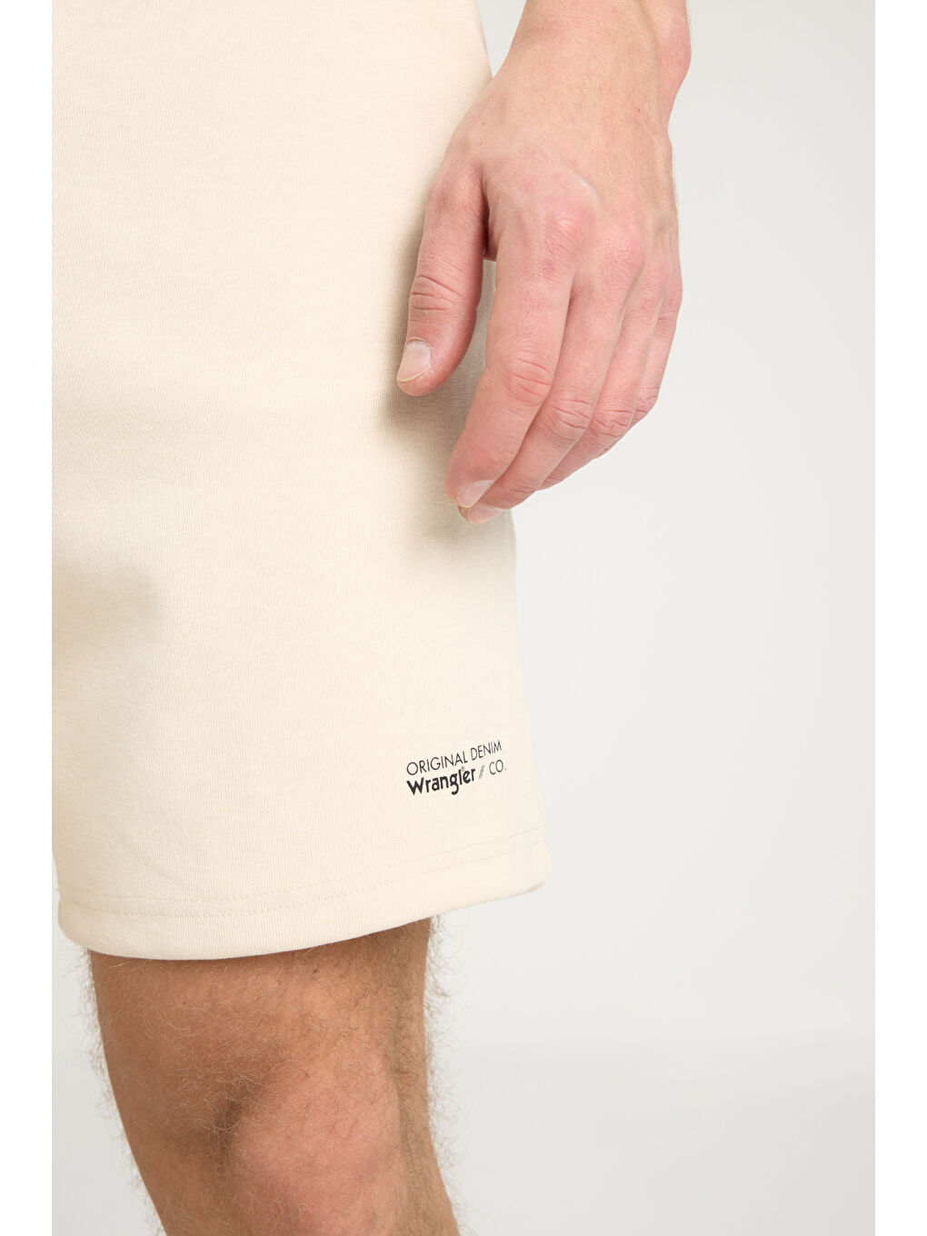 Regular Fit Normal Kesim Normal Bel Bej Sweat Şort-2