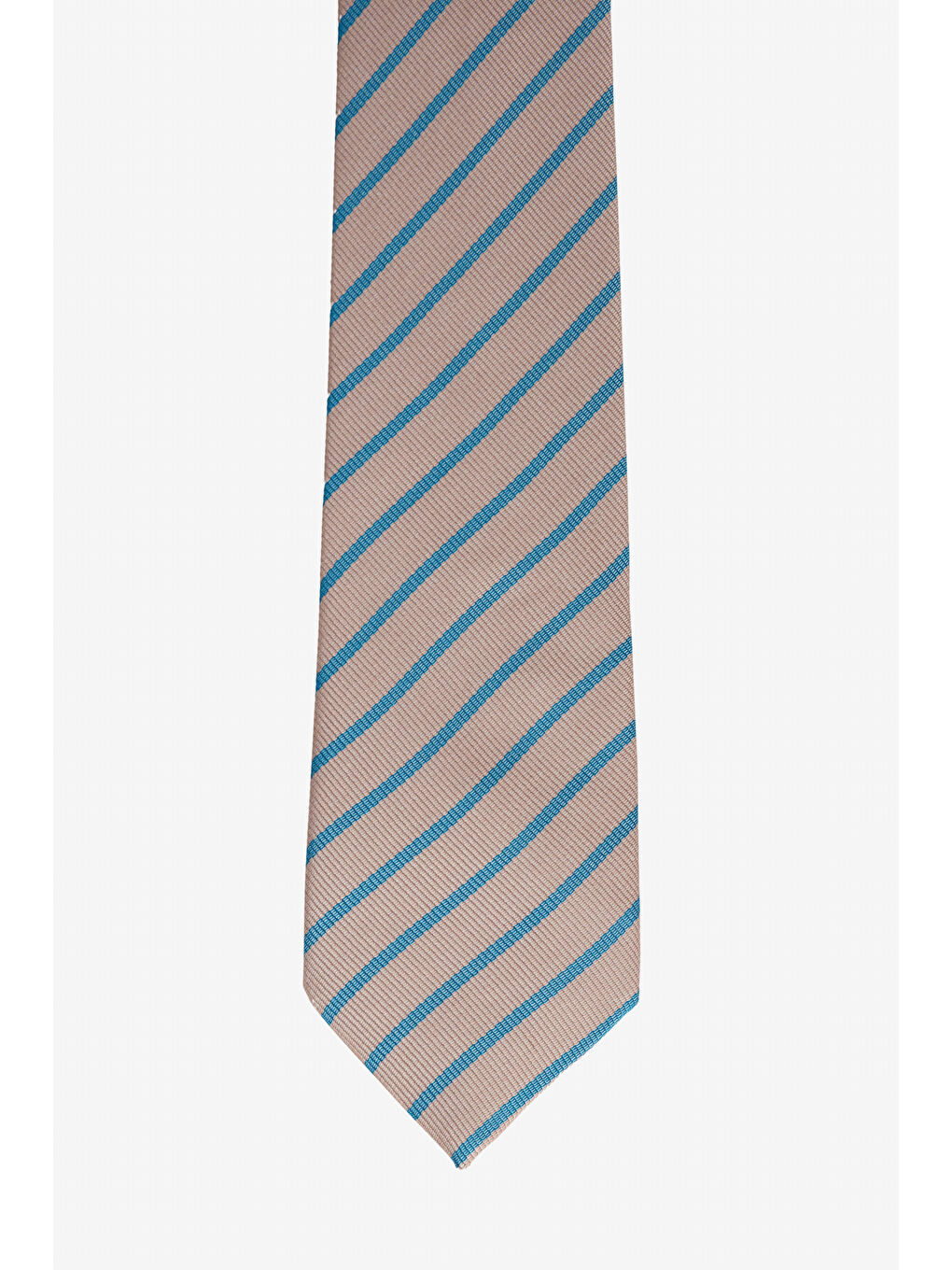 Erkek Bej-Yeşil Desenli Kravat-1