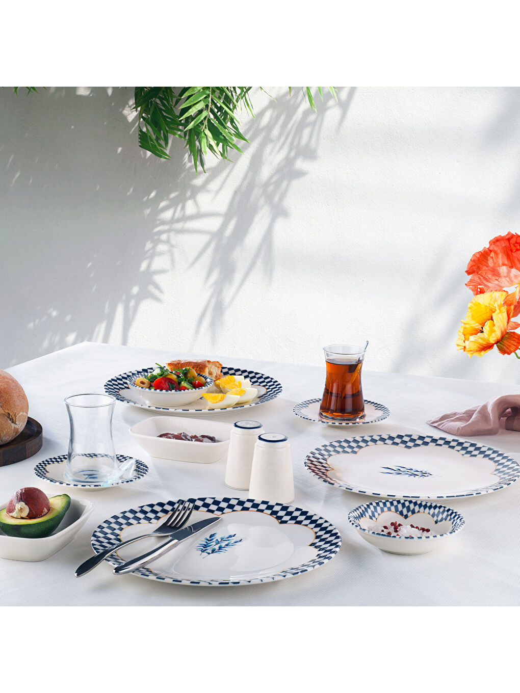 Suzzy Kahvaltı Takımı 32 Parça-Mavi