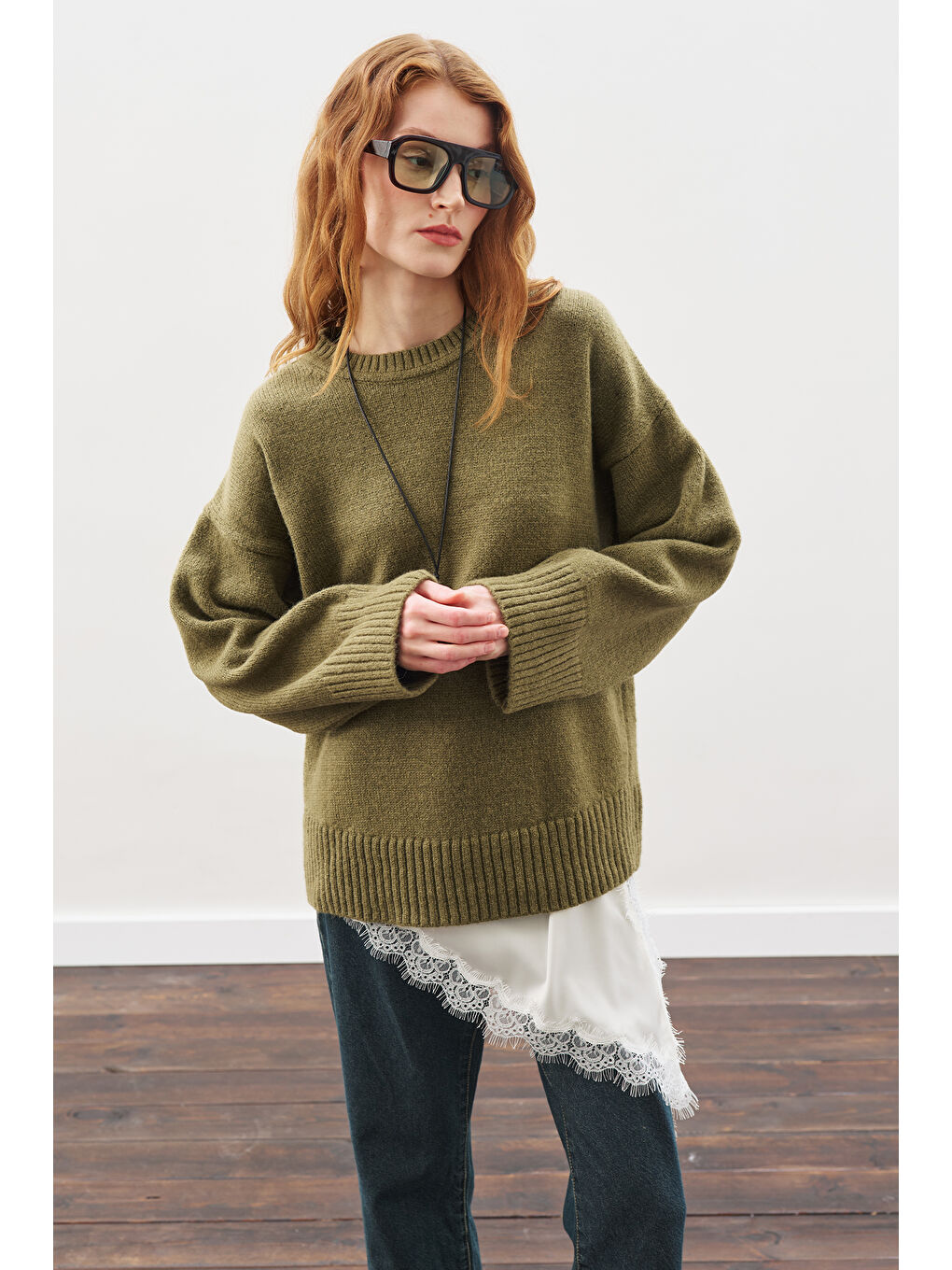 Dantel Şeritli Bel Aksesuar Ekru-6