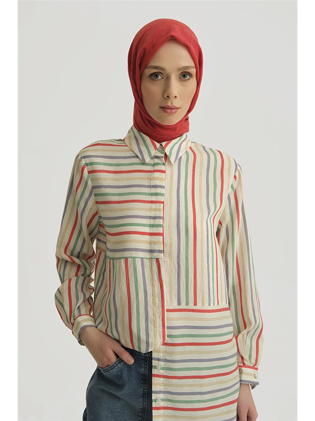 Karışık Trend Tunik 24Yt457 Orjinal