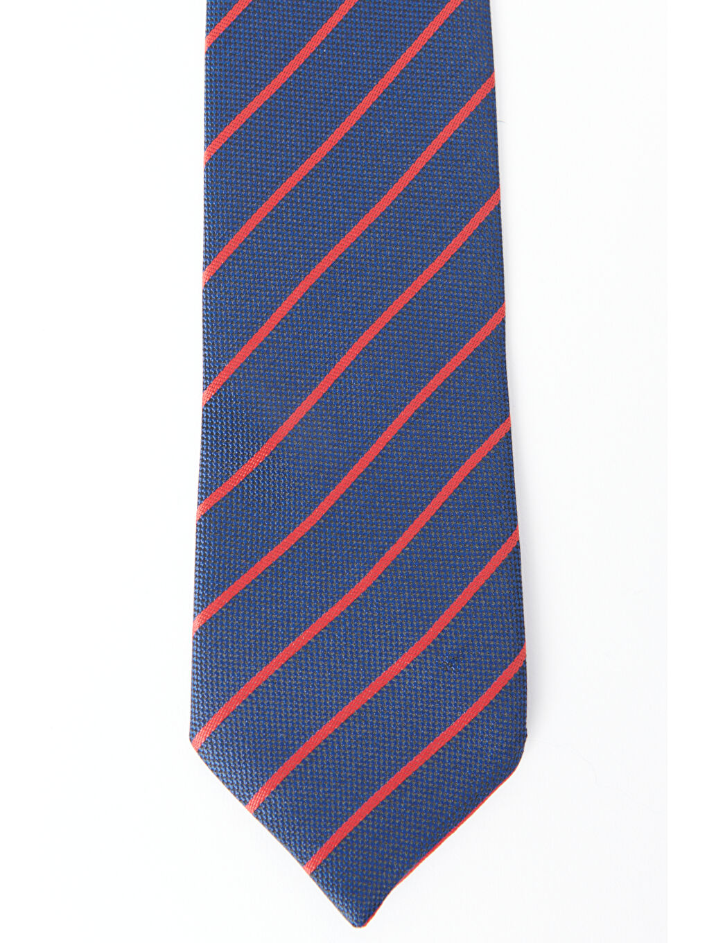 Erkek Lacivert-Kırmızı Desenli Kravat-1