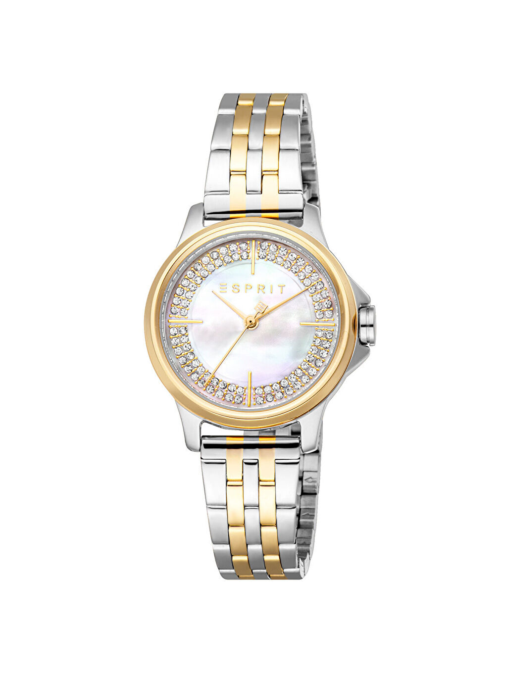 Sarı ES1L432M0075 Kadın Kol Saati ve Bileklik Seti-1