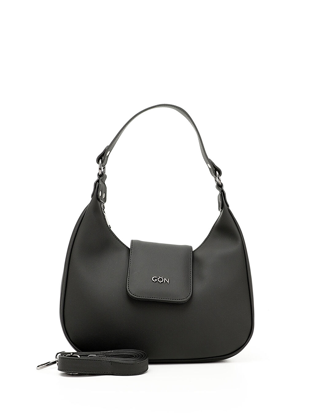 Siyah Kadın KOYU SİYAH Uzun Askılı Omuz Çantası