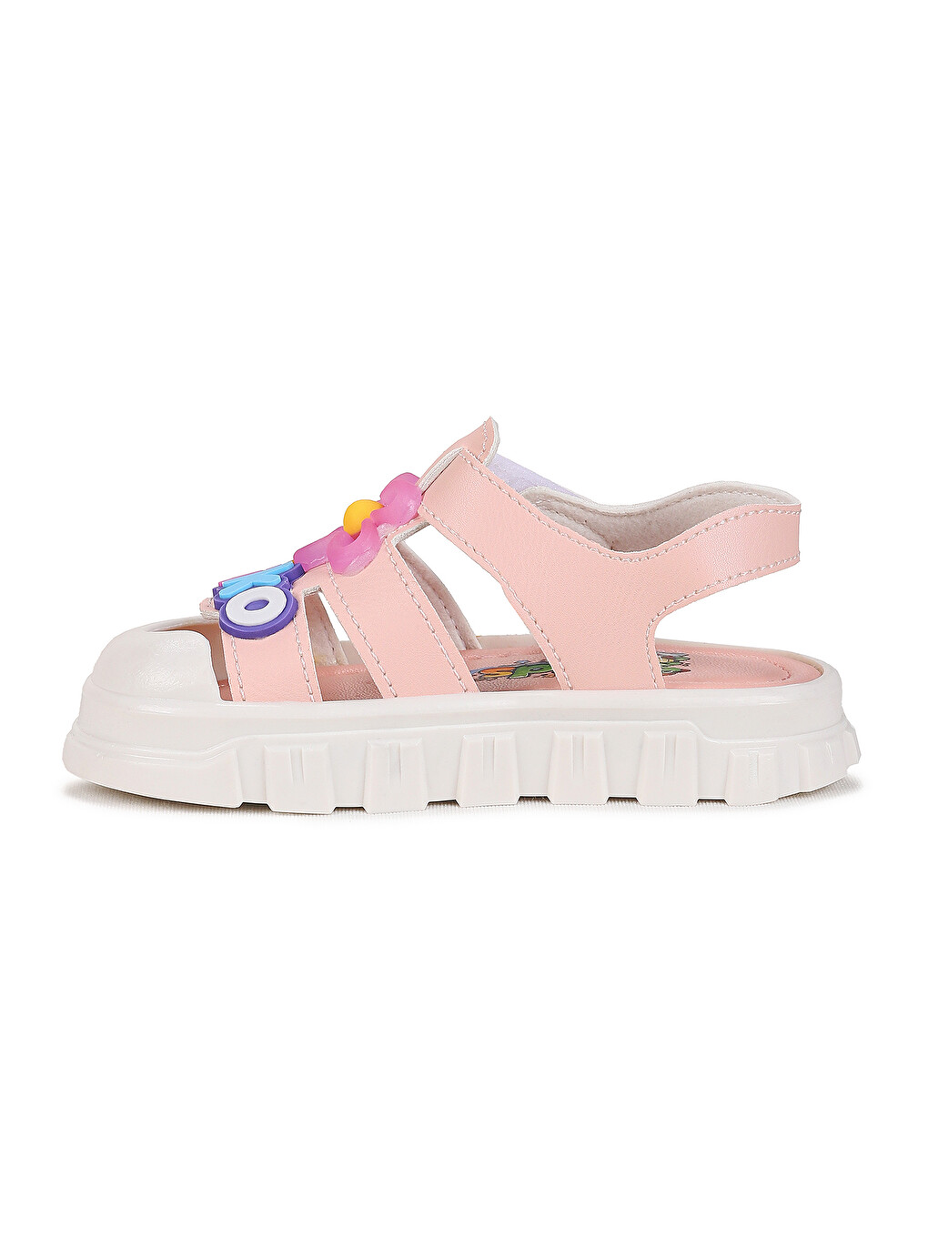 Pembe Jane Hafif Taban Kız Çocuk Sandalet-5