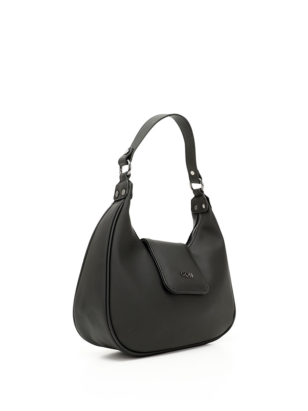 Siyah Kadın KOYU SİYAH Uzun Askılı Omuz Çantası-1