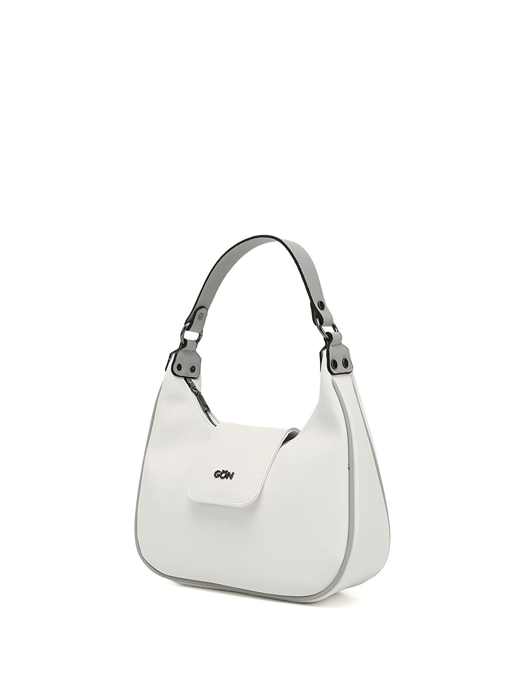 Beyaz Kadın BEYAZ Uzun Askılı Omuz Çantası-2