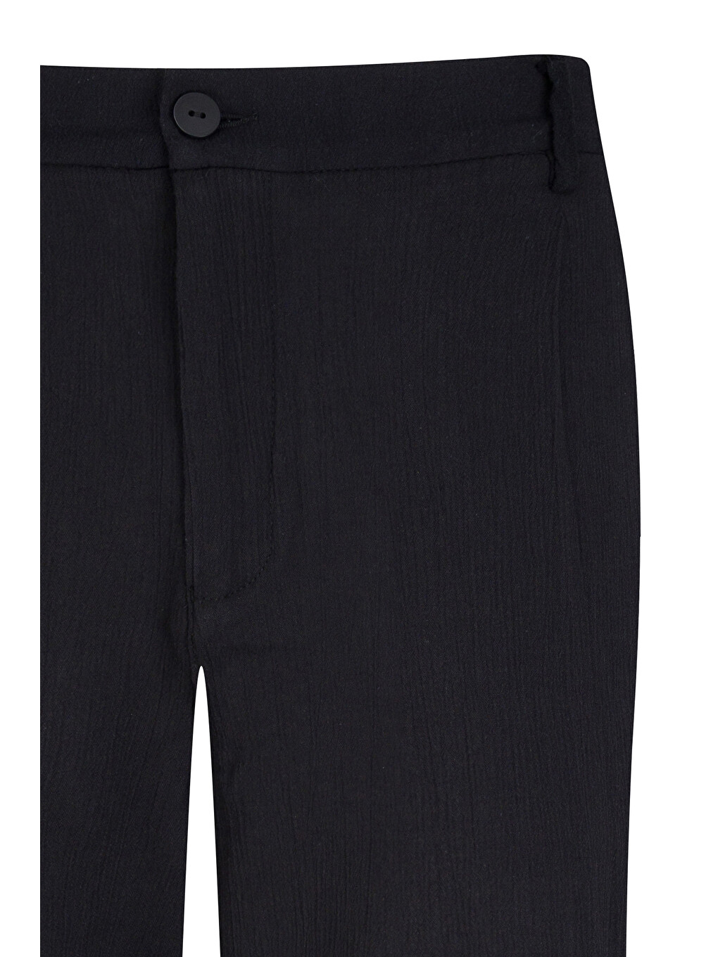 Siyah Regular Fit Yandan Cepli 100% Pamuk Jogger Pantolon-1