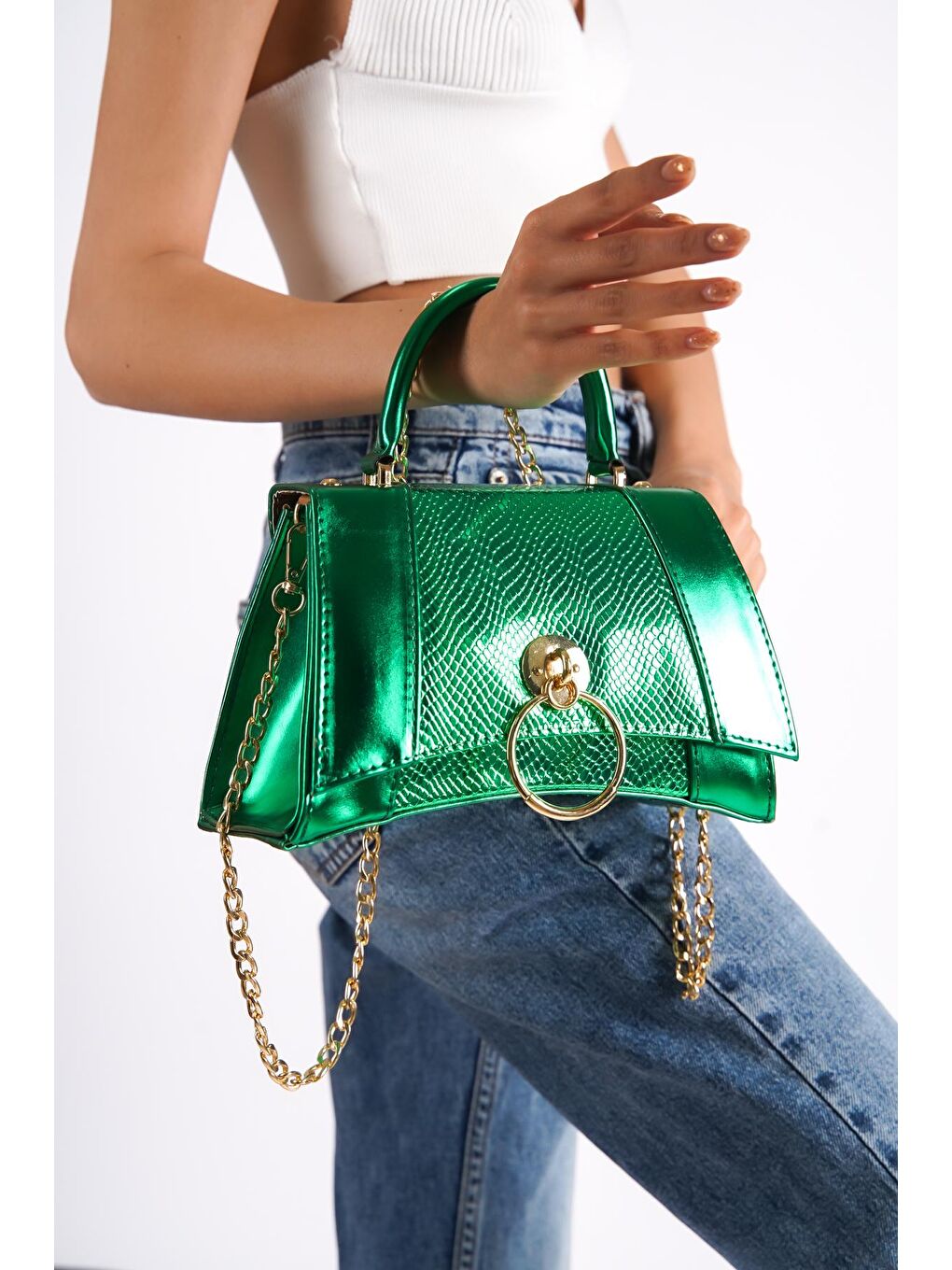 Yeşil Savonita  Kadın Çanta