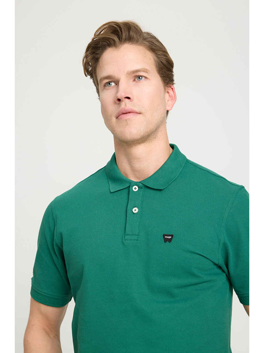 Regular Fit Normal Kesim Polo Yaka %100 Pamuk Yeşil Tişört-3