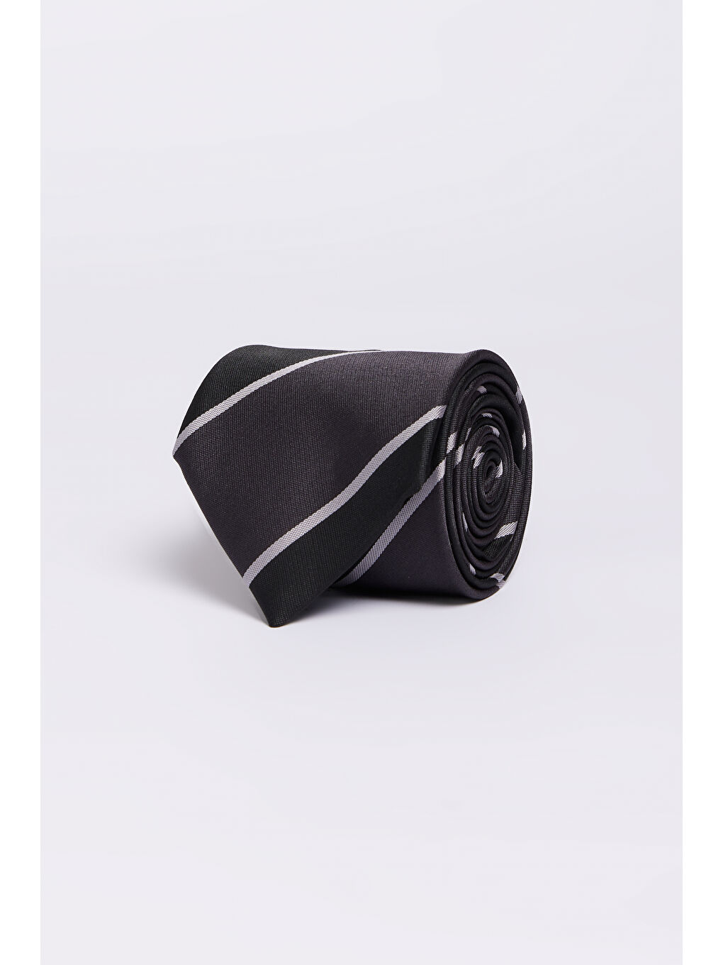 Erkek Siyah-Gri Desenli Kravat