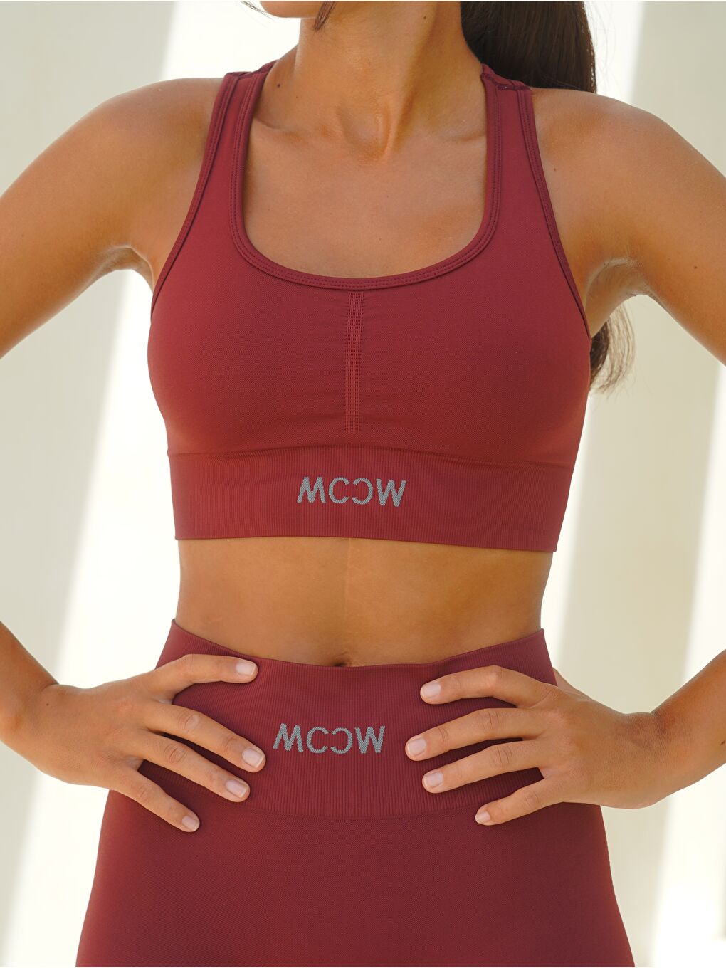 Surya Bordo Destekli Spor Sütyeni-2