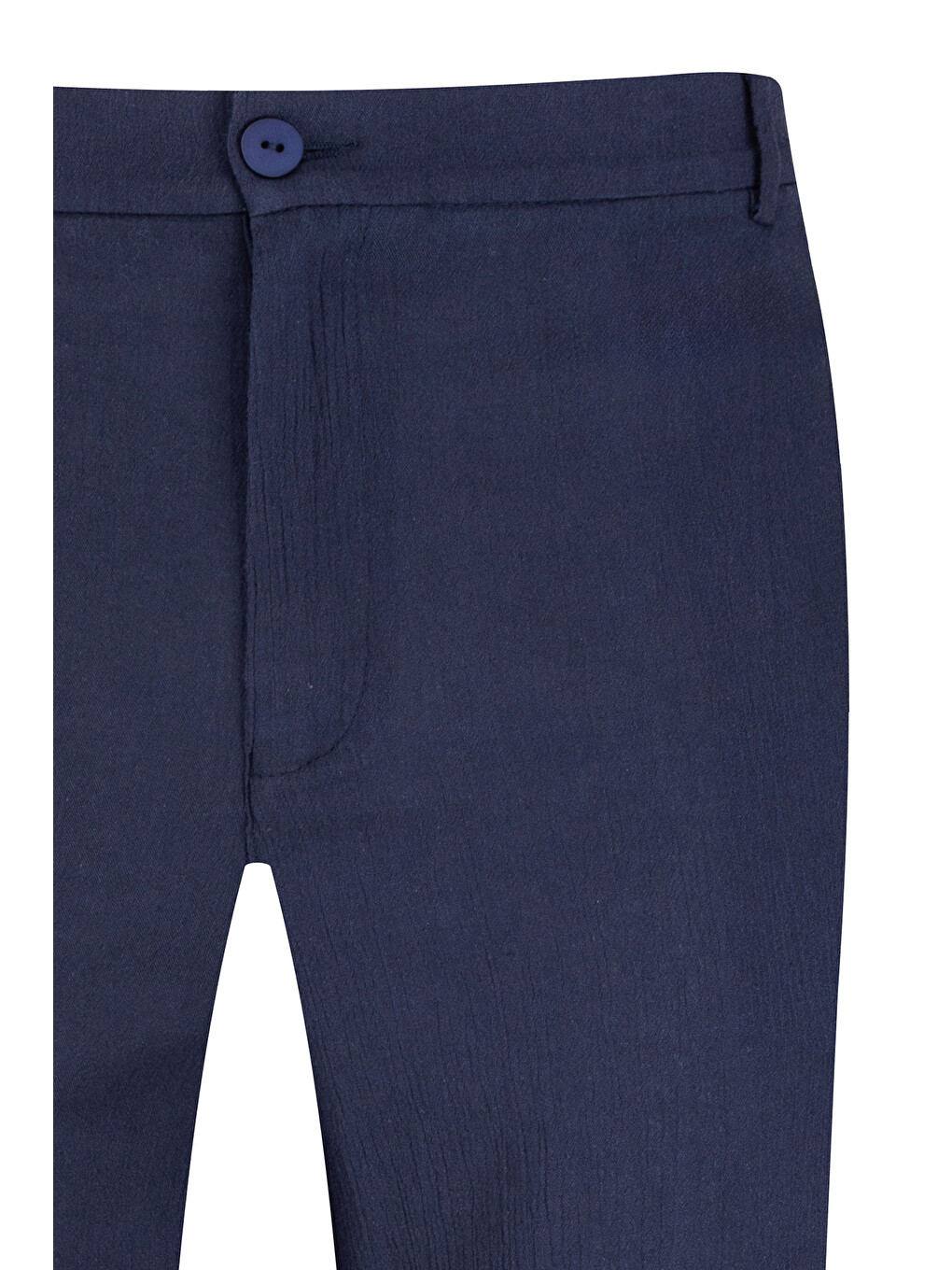 Lacivert Regular Fit Yandan Cepli 100% Pamuk Jogger Pantolon-2