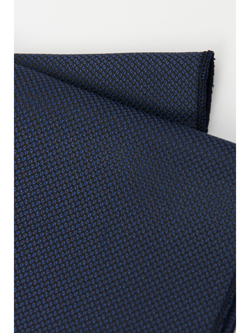 Erkek Lacivert Desenli Kravat-Mendil Set-1