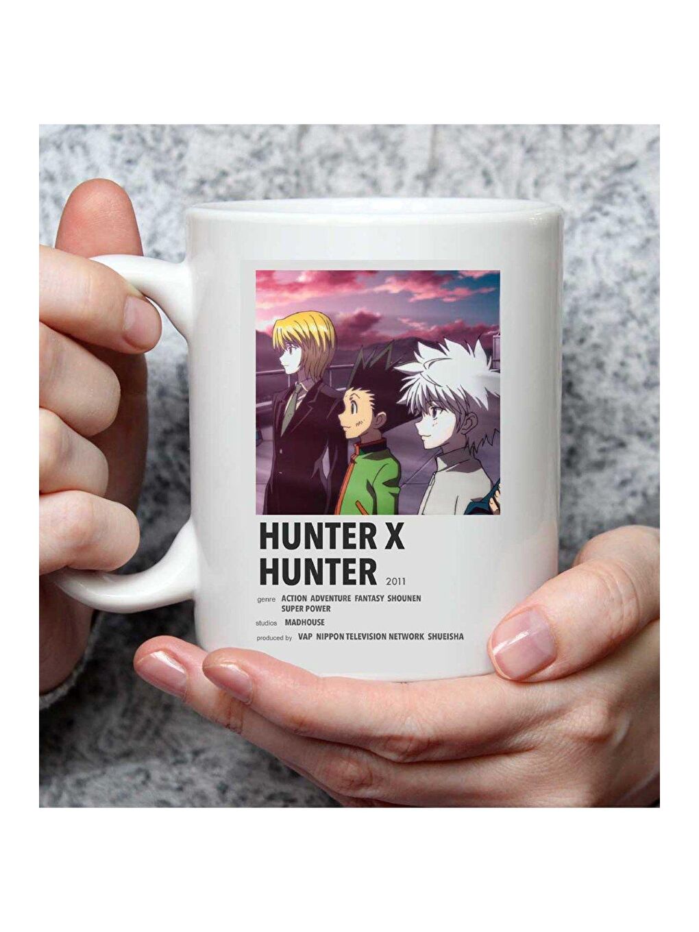 BAM HEDİYELİK EŞYA Karışık Hunter X Hunter Kunye Anime Tasarımlı Kupa Bardak