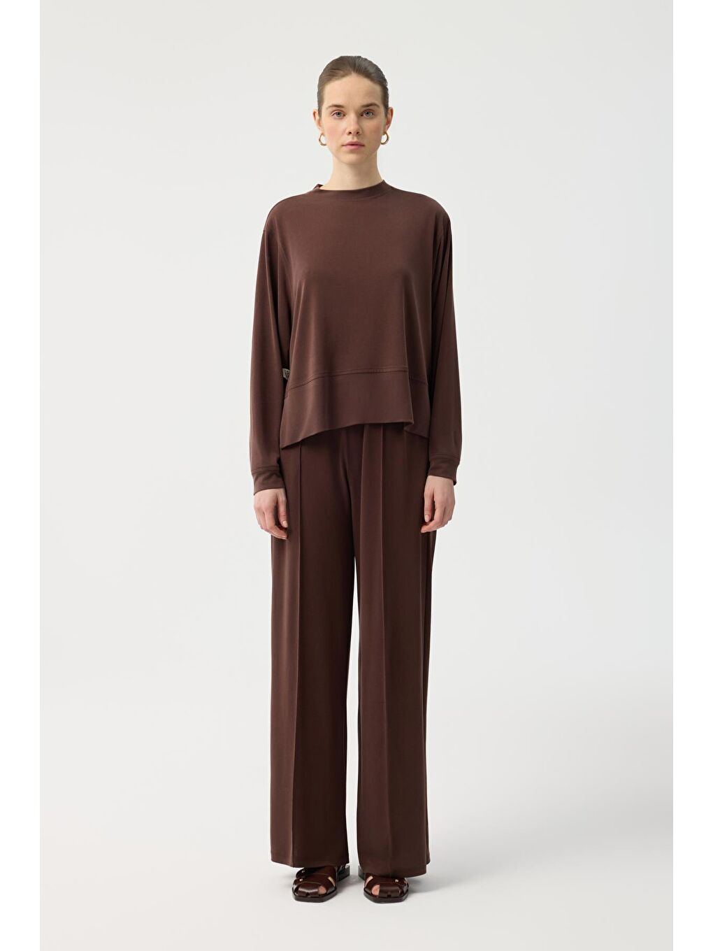 Modal Cupra Pantolon Kahverengi-1